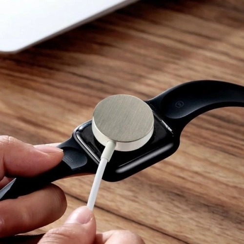 Ładowarka bezprzewodowa 4smarts VoltBeam Mini do Apple Watch 1-8/SE z kablem 1m USB-C 2.5W biały/white