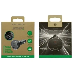 Hurtownia GSM - 4smarts VoltRoad Ultimate 160W autós töltő fekete - 4SMR26 - {ean13} - Hurt