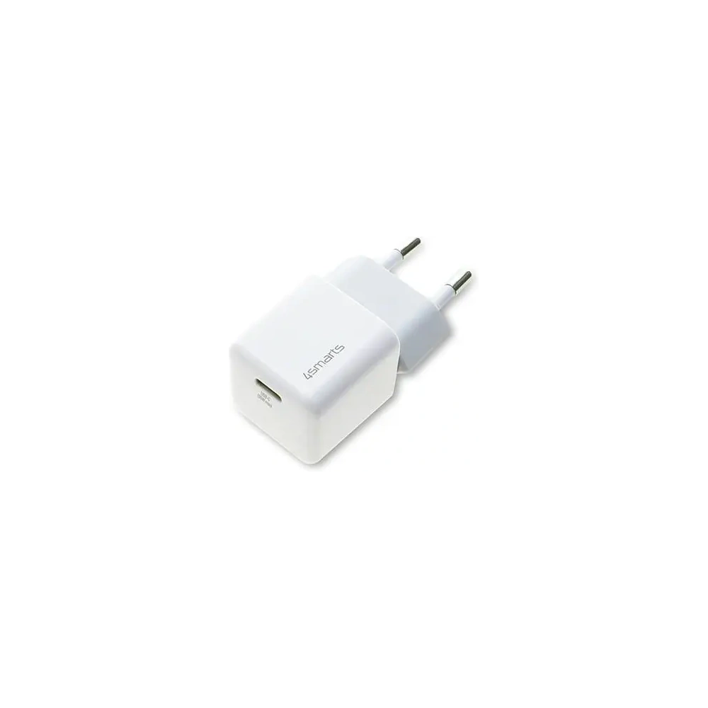 Hurtownia GSM - Încărcător principal 4smarts + cablu MFI VoltPlug PD 30W GaN USB-C/Lightning 1.5m alb - 4SMR27 - {ean13} - Hurt
