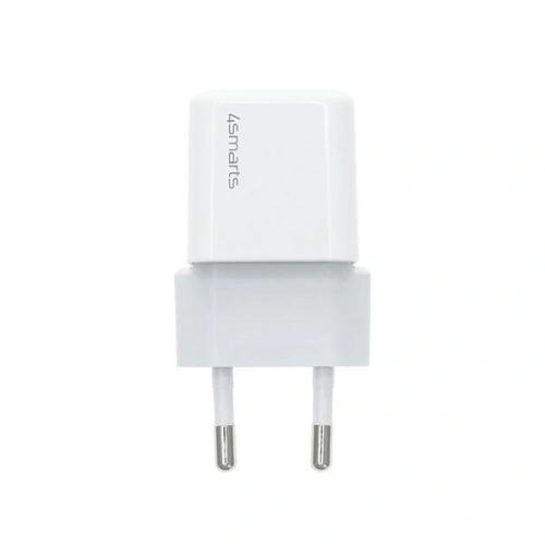 Ładowarka sieciowa 4smarts + kabel MFI VoltPlug PD 30W GaN USB-C/Lightning 1,5m biała/white