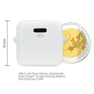 Hurtownia GSM - 4smarts hálózati töltő + MFI kábel VoltPlug PD 30W GaN USB-C/Lightning 1.5m fehér - 4SMR27 - {ean13} - Hurt