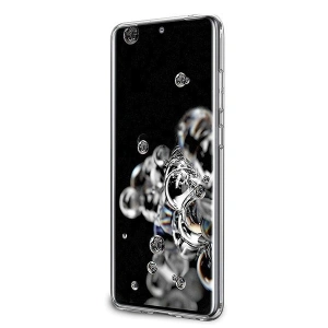 Wholesale Guess GUHCS69PCUGLLG S20 Ultra G988 light grey hard case Glitter 4G Circle Logo - GUE365GRY - {ean13} - Hurt