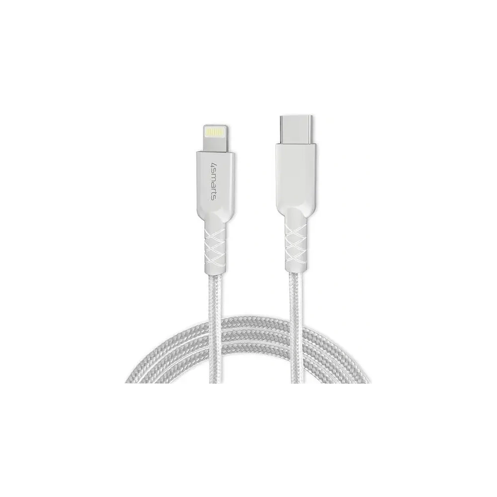 Hurtownia GSM - Încărcător principal 4smarts + cablu MFI VoltPlug PD 30W GaN USB-C/Lightning 1.5m alb - 4SMR27 - {ean13} - Hurt