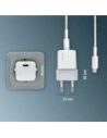 Hurtownia GSM - Síťová nabíječka 4smarts + kabel MFI VoltPlug PD 30W GaN USB-C/Lightning 1,5m bílá/white - 4SMR27 - {ean13} - Hurt
