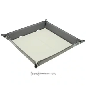 Hurtownia GSM - Organizer s indukční nabíječkou 4smarts 15W šedobéžový/grey creme - 4SMR29 - {ean13} - Hurt