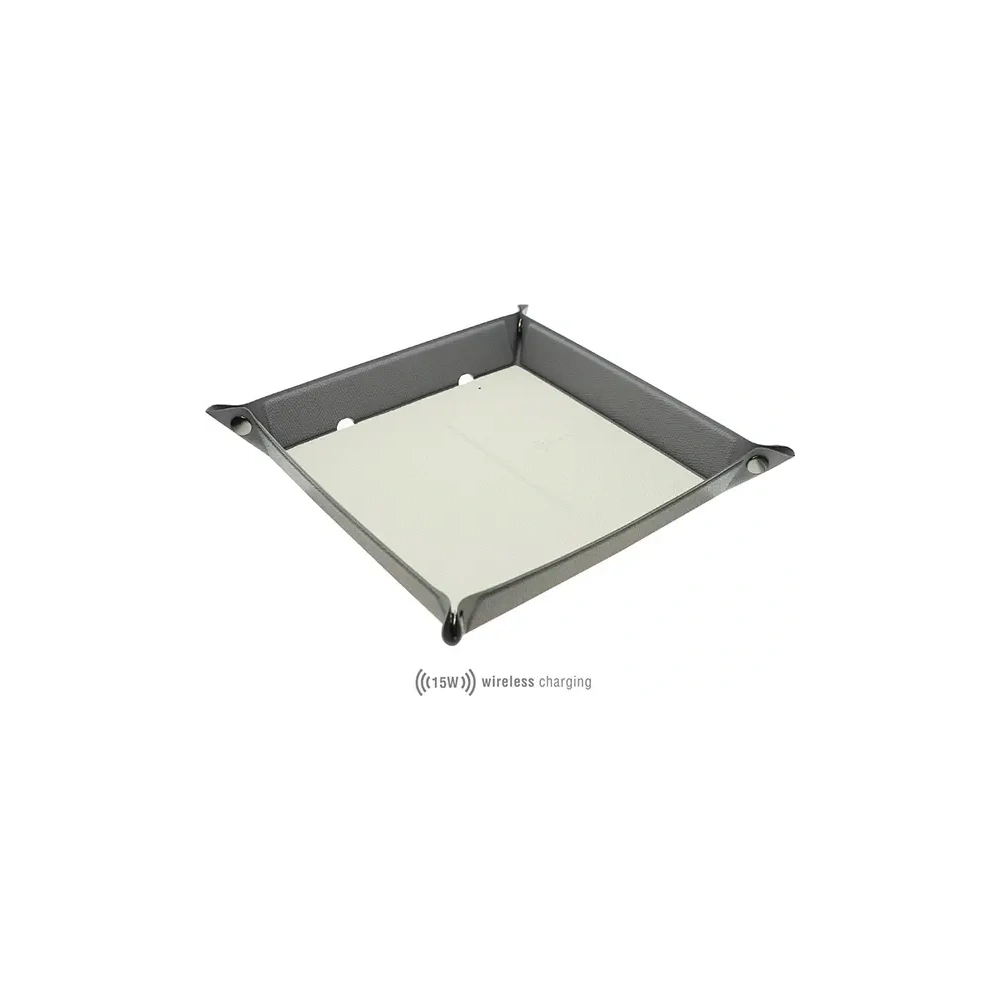 Hurtownia GSM - Organizer s indukční nabíječkou 4smarts 15W šedobéžový/grey creme - 4SMR29 - {ean13} - Hurt