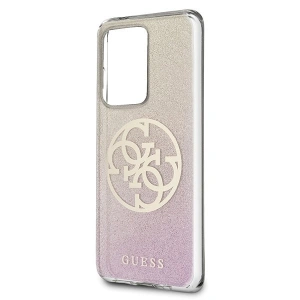 Hurtownia GSM - Guess Samsung Case GUHCS69PCUGLPGG Galaxy S20 Ultra rosa/gold rosa Hartschale Glitter Gradient 4G Circle - GUE366RS - {ean13} - Hurt