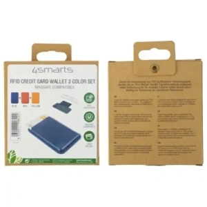 Hurtownia GSM - Etui na karty a dokumenty 4smarts Wallet Magnetic Case RFID MagCase modré + červené + žluté - 4SMR35 - {ean13} - Hurt