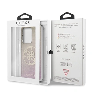 Wholesale Guess GUHCS69PCUGLPGG S20 Ultra G988 gold pink hard case Glitter Gradient 4G Circle - GUE366RS - {ean13} - Hurt