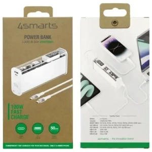 Hurtownia GSM - 4smarts Lucid Block 20000mAh Powerbank 100W weiß - 4SMR37 - {ean13} - Hurt