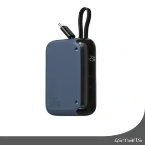 Hurtownia GSM - 4smarts Pocket 10000mAh 30W powerbank USB-C kábellel 15cm térkék - 4SMR38 - {ean13} - Hurt