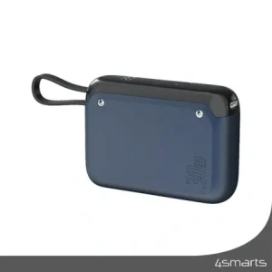 Powerbanka 4smarts Pocket 10000mAh 30W s vestavěným kabelem USB-C 15cm space blue