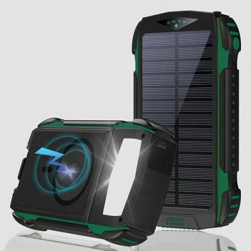Powerbank solarny 4smarts TitanPack Rugged UltiMag 20000mAh zielony/green
