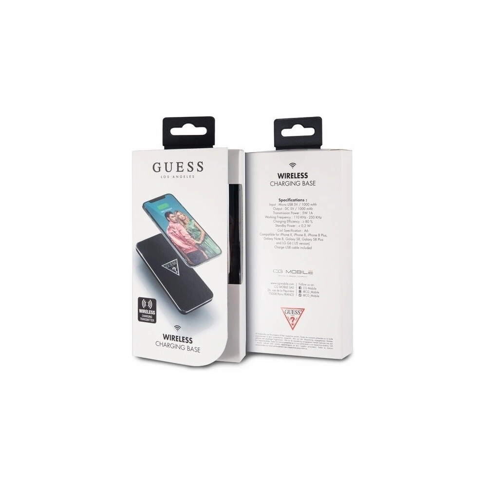 Hurtownia GSM - Ładowarka bezprzewodowa Guess GUWCP850TLBK czarna/black 1A - GUE368BLK - {ean13} - Hurt