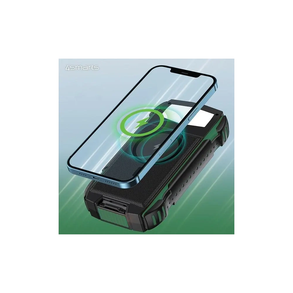Hurtownia GSM - 4smarts TitanPack Rugged UltiMag 20000mAh baterie externă solară verde - 4SMR40 - {ean13} - Hurt