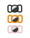 Etui 4smarts Silicone Case PetSet AirTag Black + Orange + Pink