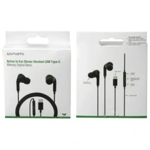 Wholesale 4smarts Melody Digital Basic USB-C in-ear headphones with D/A converter black - 4SMR44 - {ean13} - Hurt