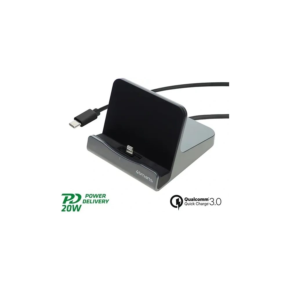 Hurtownia GSM - 4smarts VoltDock táblagép dokkoló állomás Lightning 20W Gunmetal - 4SMR46 - {ean13} - Hurt