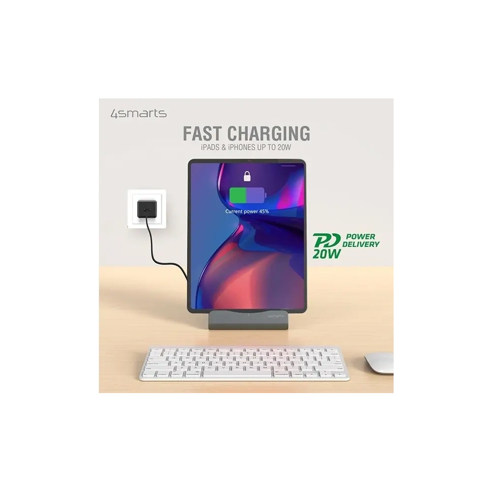 Hurtownia GSM - Stacja dokująca do tabletów 4smarts VoltDock Lightning 20W Gunmetal - 4SMR46 - {ean13} - Hurt