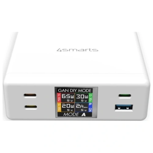 Stacja ładująca 4smarts 130W GaN DIY Mode biała/white
