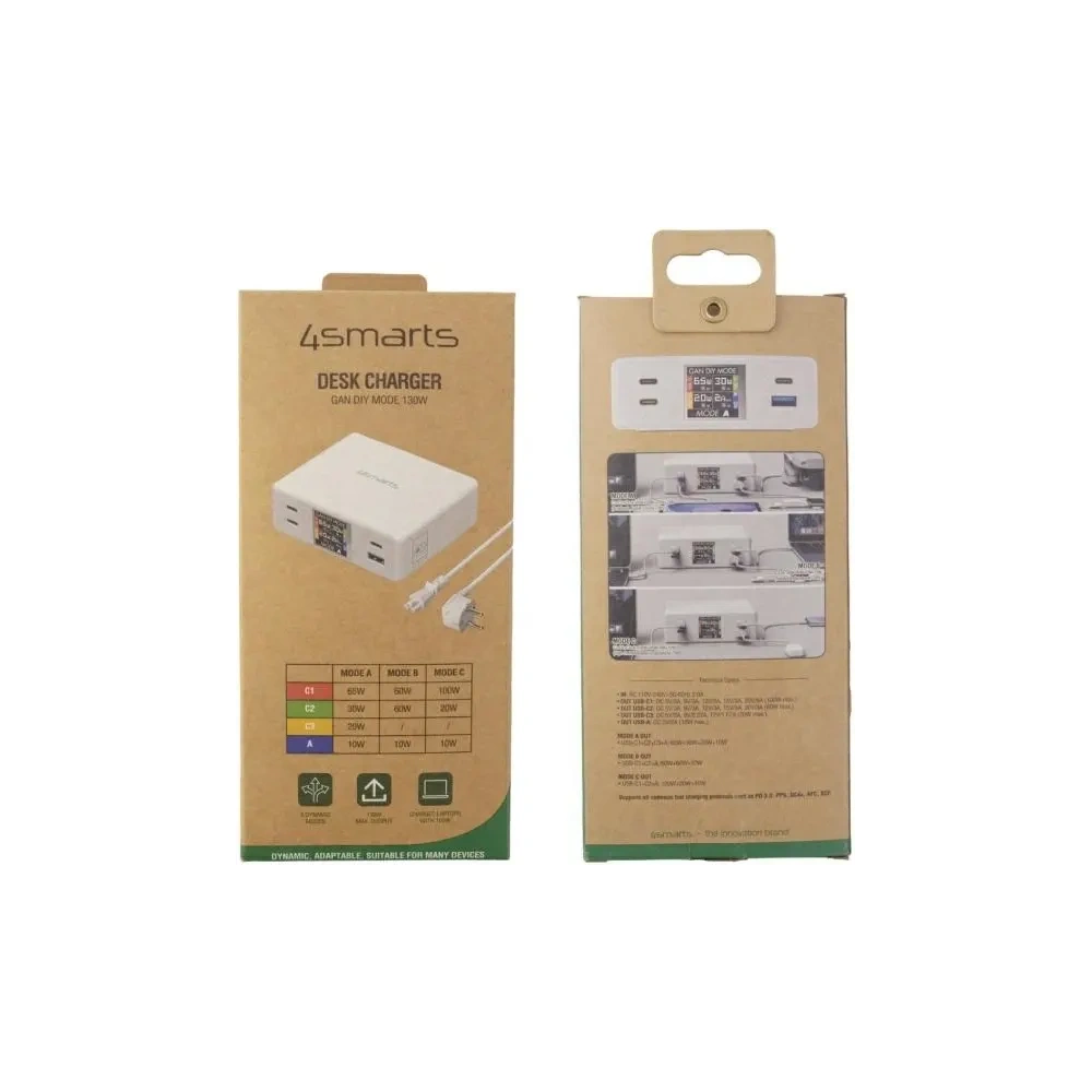 Hurtownia GSM - 4smarts 130W GaN DIY Mód Fehér Töltőállomás - 4SMR48 - {ean13} - Hurt