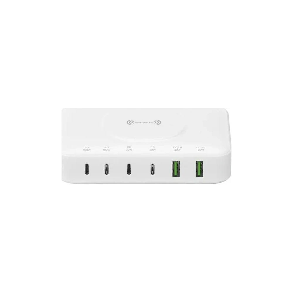 Hurtownia GSM - 4smarts töltőállomás 7 az 1-ben 100W vezeték nélküli töltéssel, fehér - 4SMR49 - {ean13} - Hurt