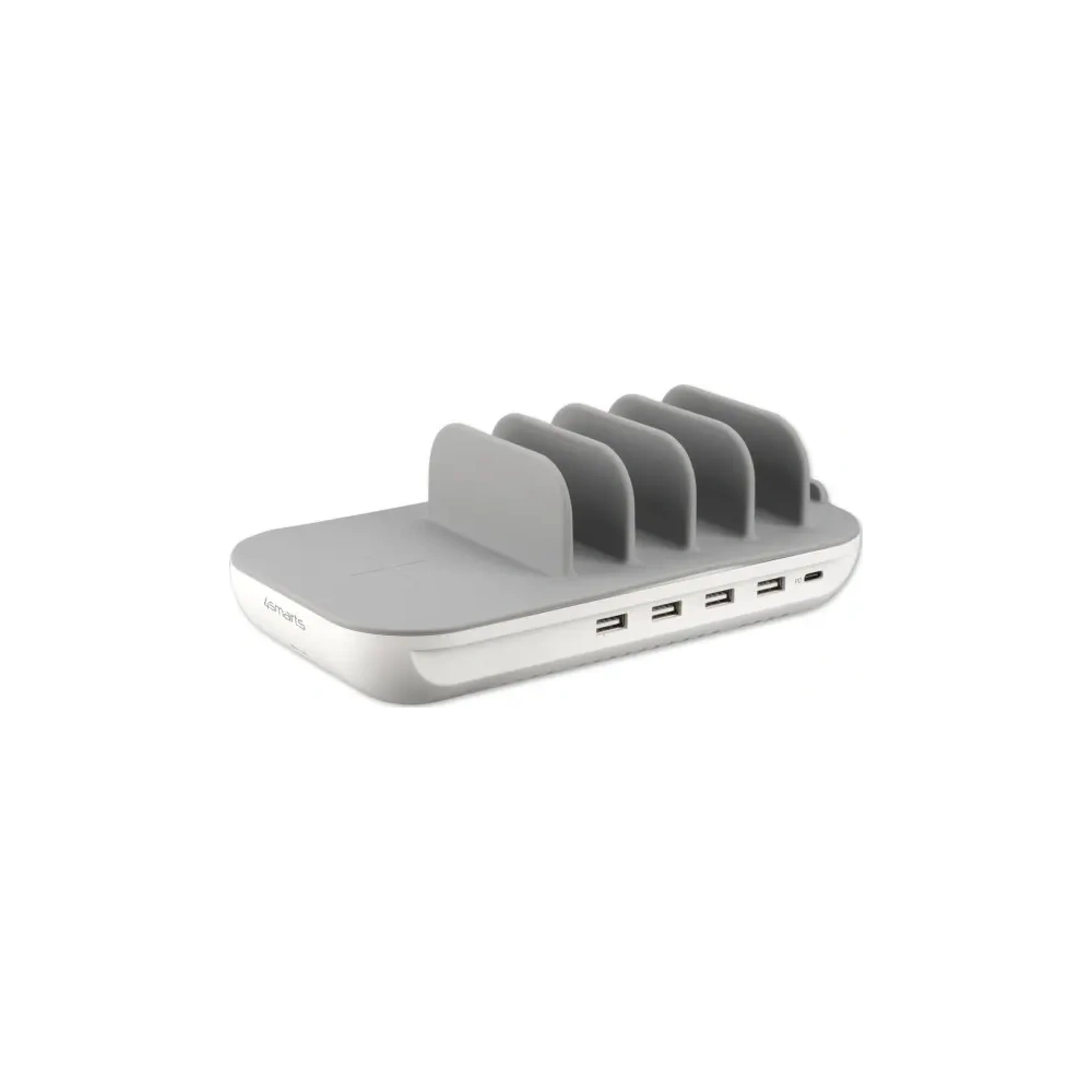 Hurtownia GSM - 4smarts Family Evo 63W PD Ladestation mit kabellosem Laden und Kabel-Set grau-weiß - 4SMR50 - {ean13} - Hurt