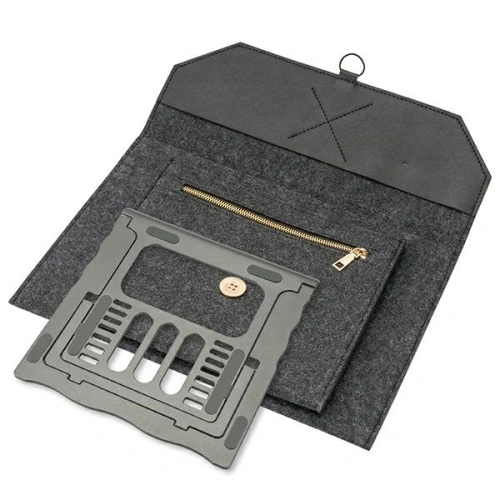 Torba z funkcją podstawki pod laptopa / tablet 4smarts FoldStand ErgoFix 13" grey/gun