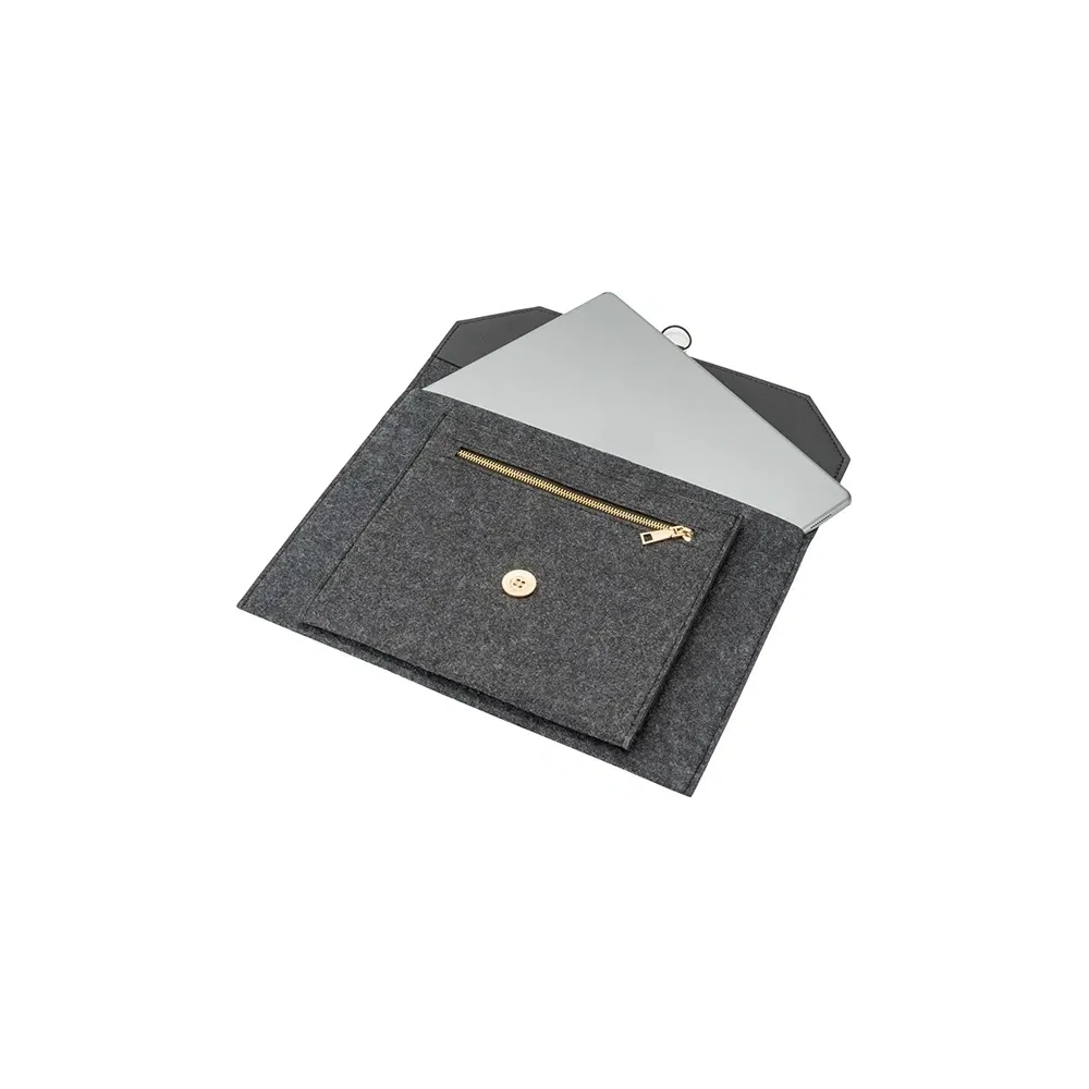 Hurtownia GSM - Geantă 4smarts cu funcție de suport pentru laptop / tabletă FoldStand ErgoFix 13’ gri/gun. - 4SMR54 - {ean13} - Hurt