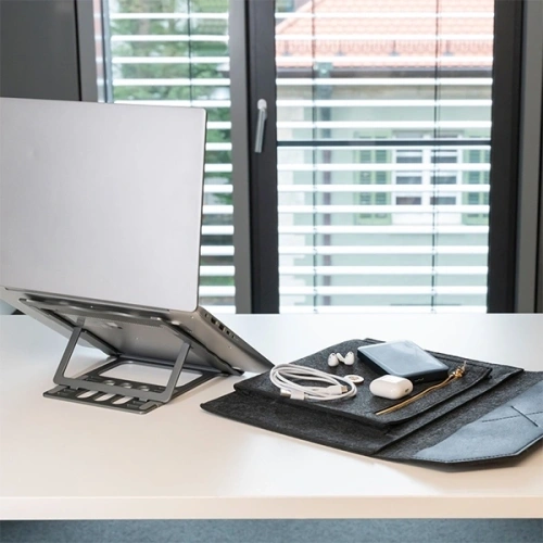 Torba z funkcją podstawki pod laptopa / tablet 4smarts FoldStand ErgoFix 13" grey/gun