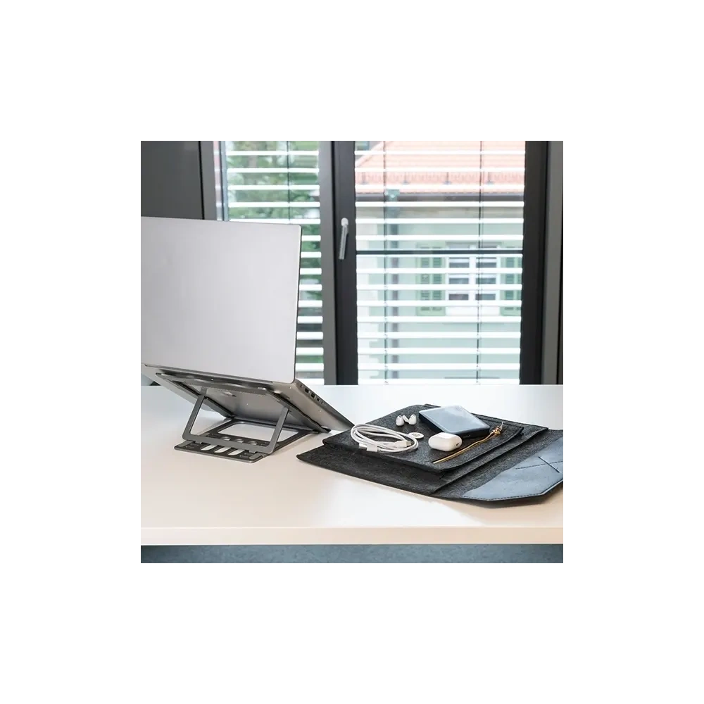 Hurtownia GSM - Torba z funkcją podstawki pod laptopa / tablet 4smarts FoldStand ErgoFix 13" grey/gun - 4SMR54 - {ean13} - Hurt