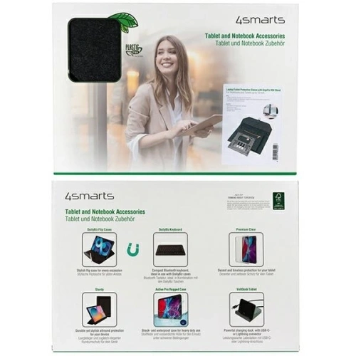 Torba z funkcją podstawki pod laptopa / tablet 4smarts FoldStand ErgoFix 13" grey/gun