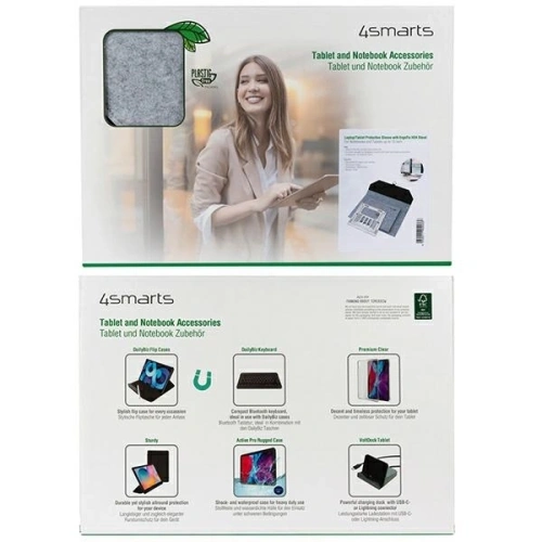 Torba z funkcją podstawki pod laptopa / tablet 4smarts FoldStand ErgoFix 13" grey/silver