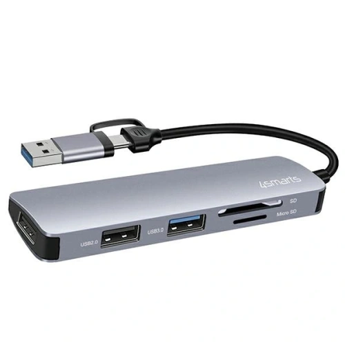 Uniwersalny HUB 4smarts Multiport Space Grey