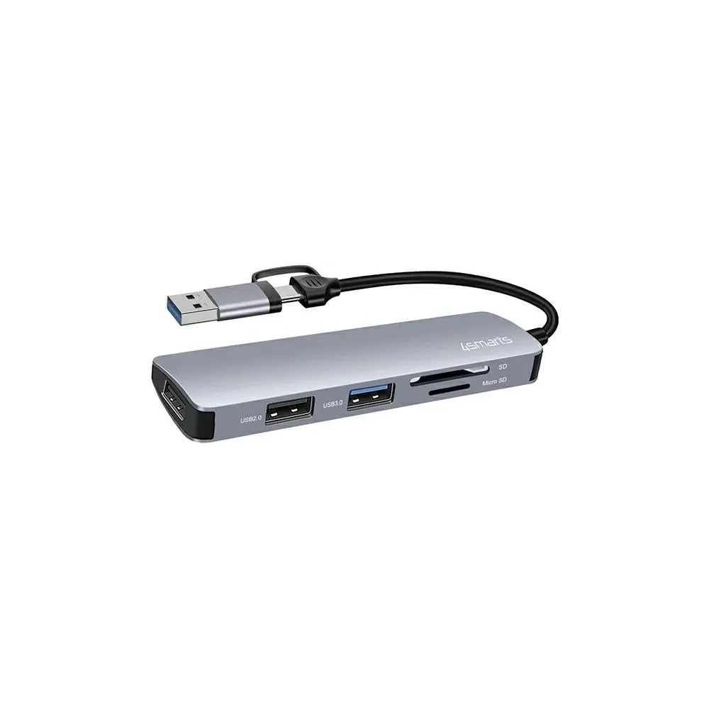 Hurtownia GSM - 4smarts Multiport Space Grey Universelles HUB - 4SMR56 - {ean13} - Hurt