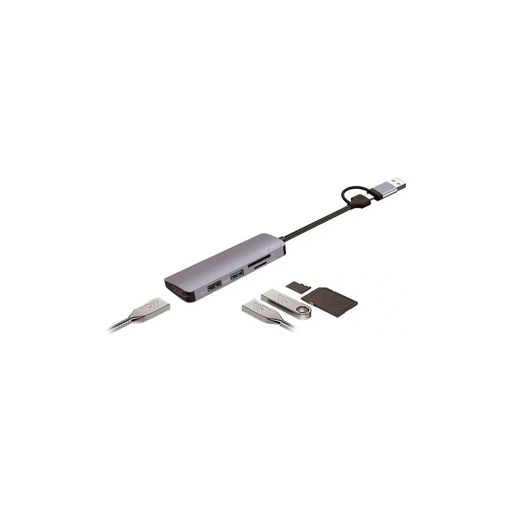 Hurtownia GSM - 4smarts Multiport Space Grey Universelles HUB - 4SMR56 - {ean13} - Hurt