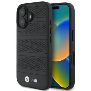 Hurtownia GSM - Etui BMW BMHMP16S23PUSPK Apple iPhone 16 hardcase M Perforated And Stitched Line MagSafe černý/black - BMW706 - {ean13} - Hurt