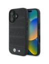 Etui BMW BMHMP16S23PUSPK Apple iPhone 16 hardcase M Perforated And Stitched Line MagSafe černý/black