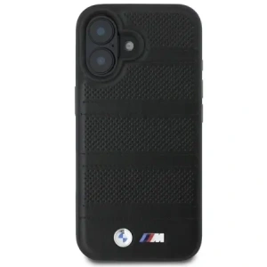 Hurtownia GSM - Etui BMW BMHMP16S23PUSPK Apple iPhone 16 hardcase M Perforated And Stitched Line MagSafe czarny/black - BMW706 - {ean13} - Hurt