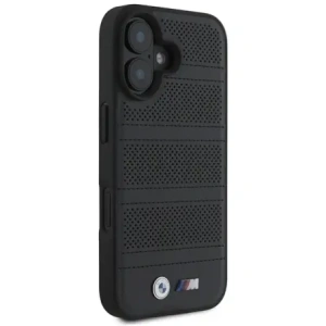 Hurtownia GSM - Etui BMW BMHMP16S23PUSPK Apple iPhone 16 hardcase M Perforated And Stitched Line MagSafe czarny/black - BMW706 - {ean13} - Hurt