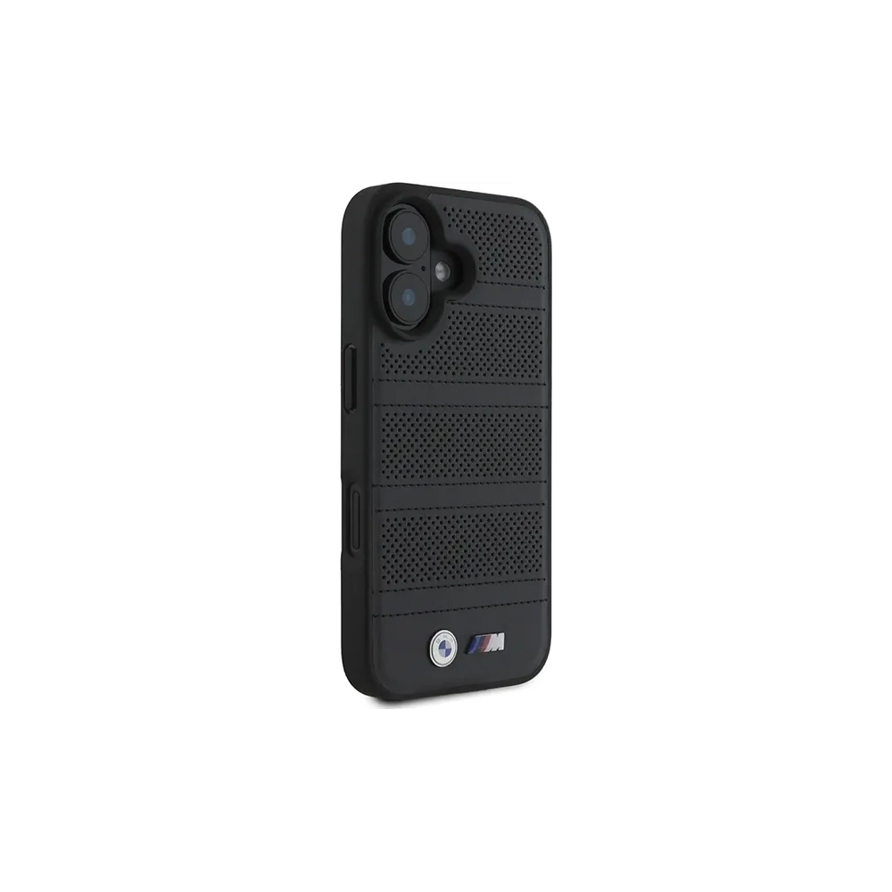 Wholesale BMW BMHMP16S23PUSPK Apple iPhone 16 hardcase M Perforated And Stitched Line MagSafe black - BMW706 - {ean13} - Hurt