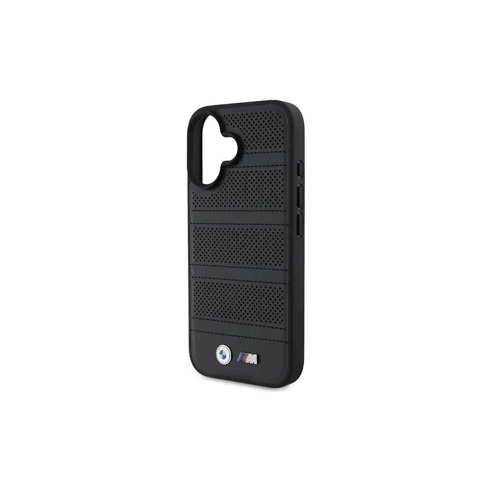Hurtownia GSM - BMW BMHMP16S23PUSPK Apple iPhone 16 kemény borítás M Perforált és varrott vonal MagSafe fekete - BMW706 - {ean13} - Hurt