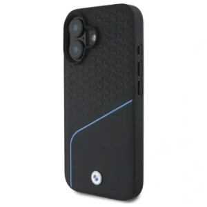 Hurtownia GSM - Etui BMW BMHMP16S23RDCLK Apple iPhone 16 hardcase Sign Leather Textured And Line MagSafe černý/black - BMW707 - {ean13} - Hurt