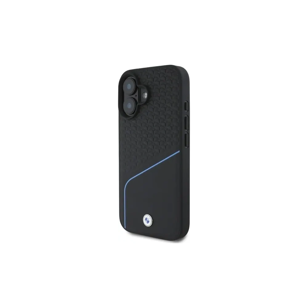Hurtownia GSM - Etui BMW BMHMP16S23RDCLK Apple iPhone 16 hardcase Sign Leather Textured And Line MagSafe czarny/black - BMW707 - {ean13} - Hurt