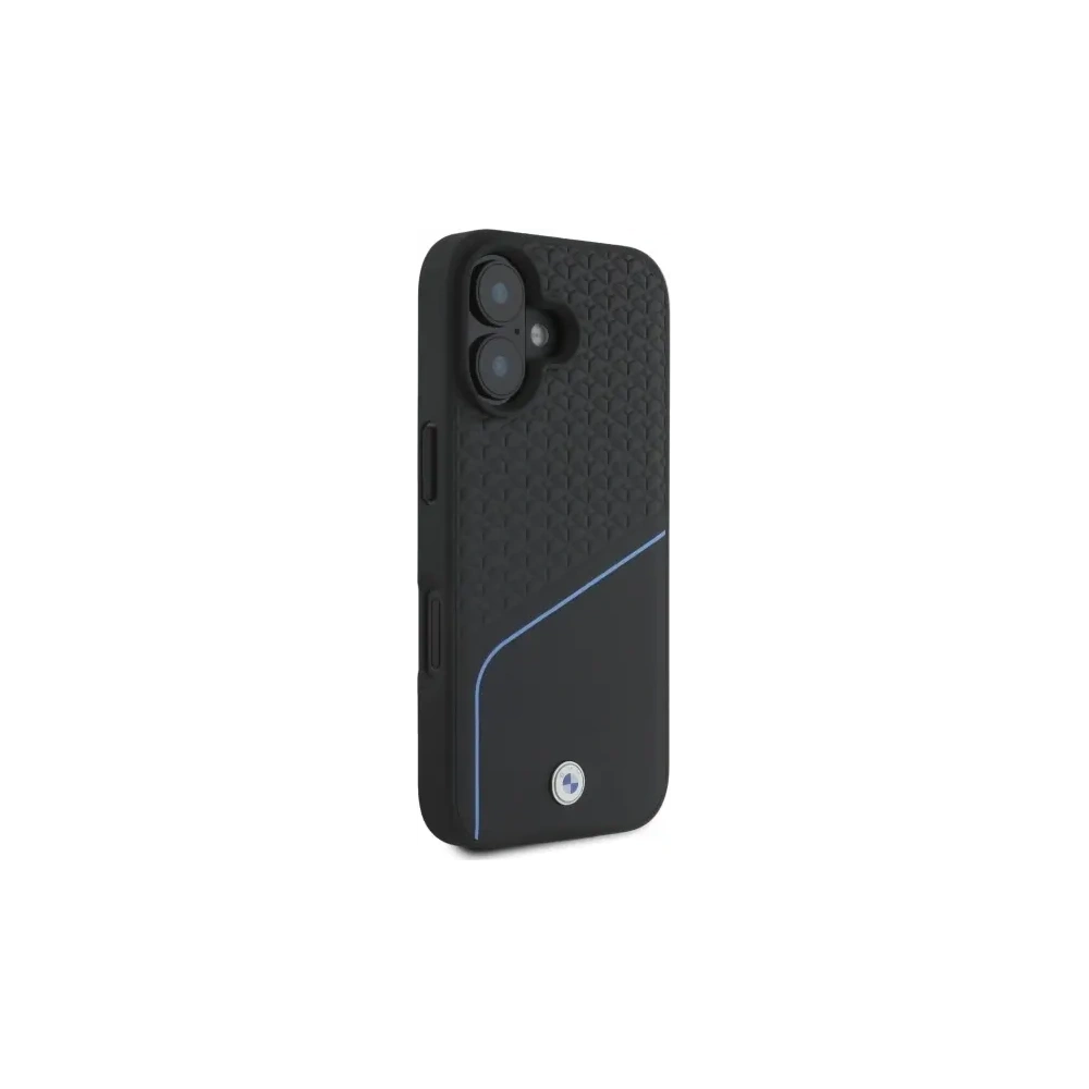 Wholesale BMW BMHMP16S23RDCLK Apple iPhone 16 hardcase Sign Leather Textured And Line MagSafe black - BMW707 - {ean13} - Hurt