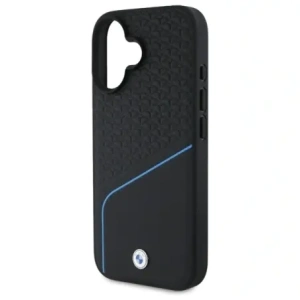 Hurtownia GSM - Etui BMW BMHMP16S23RDCLK Apple iPhone 16 hardcase Sign Leather Textured And Line MagSafe czarny/black - BMW707 - {ean13} - Hurt