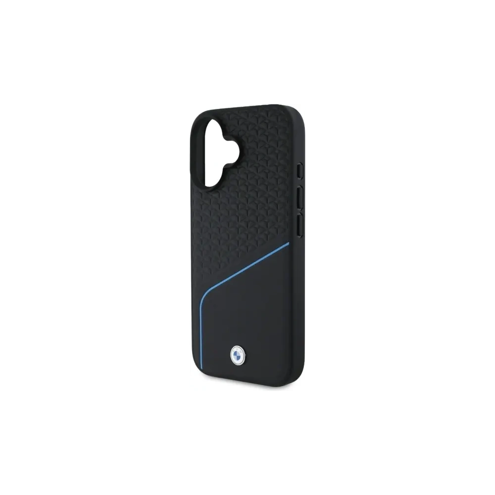 Hurtownia GSM - Etui BMW BMHMP16S23RDCLK Apple iPhone 16 hardcase Sign Leather Textured And Line MagSafe czarny/black - BMW707 - {ean13} - Hurt