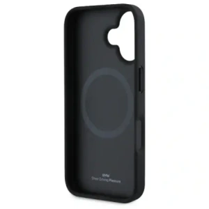 Hurtownia GSM - BMW BMHMP16S23RDCLK Apple iPhone 16 Hartschale Sign Leder strukturiert und Linie MagSafe schwarz - BMW707 - {ean13} - Hurt