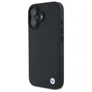 Hurtownia GSM - BMW BMHMP16S23RDDK Apple iPhone 16 Hartschale Sign Leather Diamond Metal Logo MagSafe schwarz - BMW708 - {ean13} - Hurt