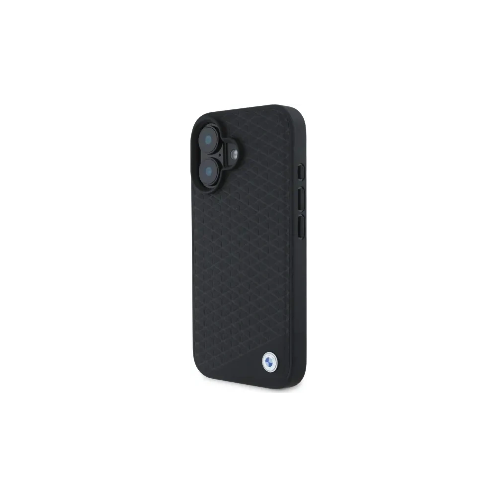 Hurtownia GSM - BMW BMHMP16S23RDDK Apple iPhone 16 Hartschale Sign Leather Diamond Metal Logo MagSafe schwarz - BMW708 - {ean13} - Hurt
